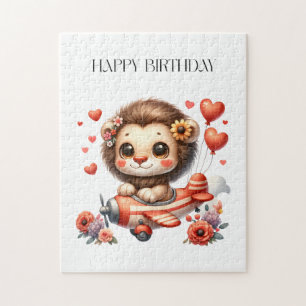 Puzzle Anniversaire Lion Pilote