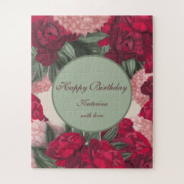 Puzzle Anniversaire personnalisé casse-tête. Merveilleux  (Vertical)