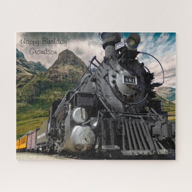 Puzzle Anniversaire Petit-fils. (Horizontal)