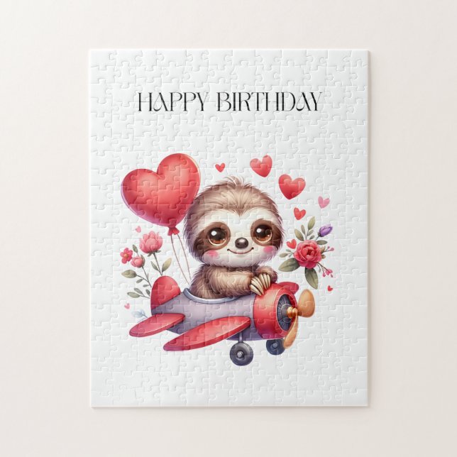 Puzzle Anniversaire Pilote Paresseux (Vertical)