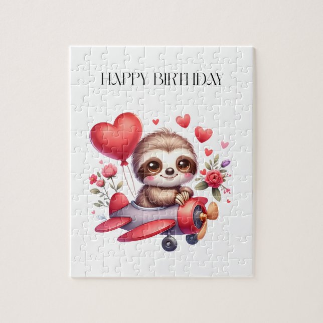 Puzzle Anniversaire Pilote Paresseux (Vertical)
