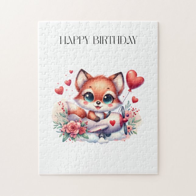 Puzzle Anniversaire Pilote Renard (Vertical)