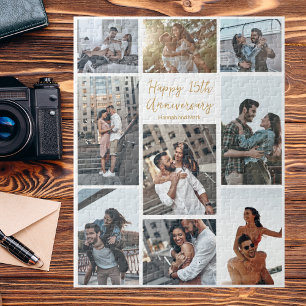 Puzzle Anniversaire romantique Personnalisé Photo moderne
