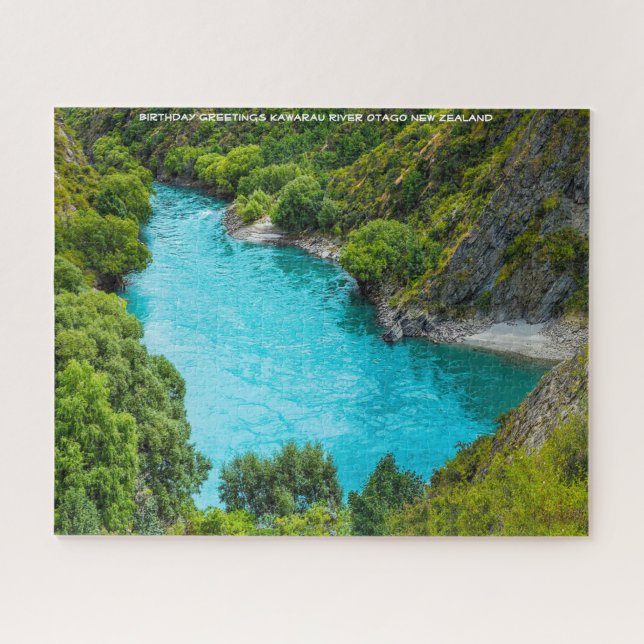 Puzzle Anniversaire Salutations Kawarau River Otago (Horizontal)