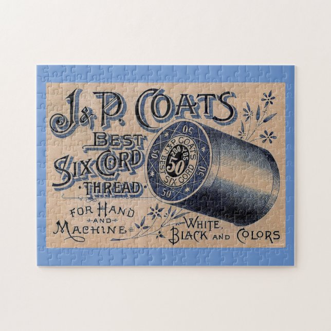 Puzzle Annonce de filetage à couture vintage (Horizontal)