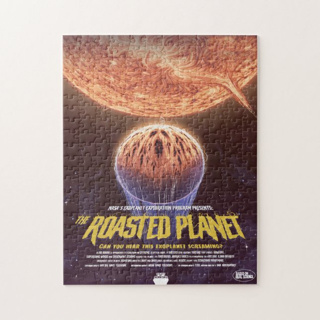 Puzzle Annonce De Film D'Horreur Sci-Fi, La Planète Rôtie (Vertical)