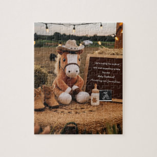 Puzzle Annonce de grossesse au thème adorable de la ferme