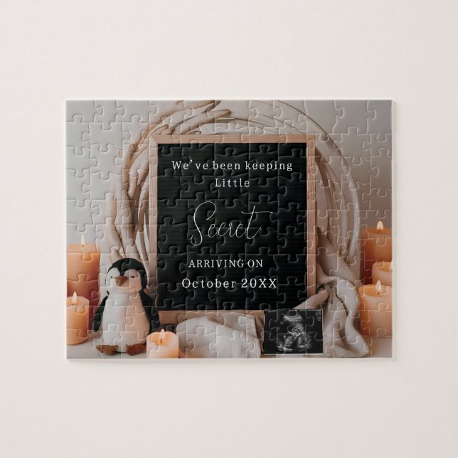 Puzzle Annonce de grossesse simple et neutre souvenir (Horizontal)