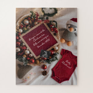 Puzzle Annonce de grossesse sur le thème de Noël