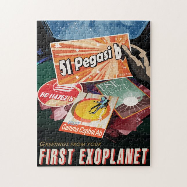 Puzzle Annonce de voyage Sci-Fi, Planet 51 Pegasi b (Vertical)