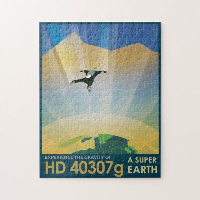 Puzzle Annonce de voyage Sci-Fi, Planet HD 40307g (Vertical)