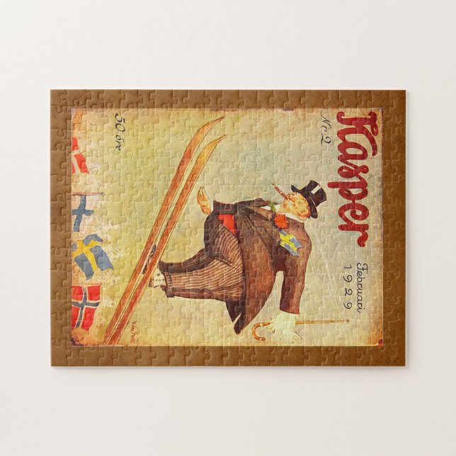 Puzzle Annonce scandinave vintage de cigare (Horizontal)
