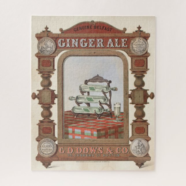 Puzzle Annonce Vintage Pour Belfast Ginger Ale. 2 (Vertical)