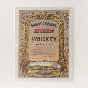 Puzzle Annonce Vintage Pour Whiskey Hygiénique Gilbert &