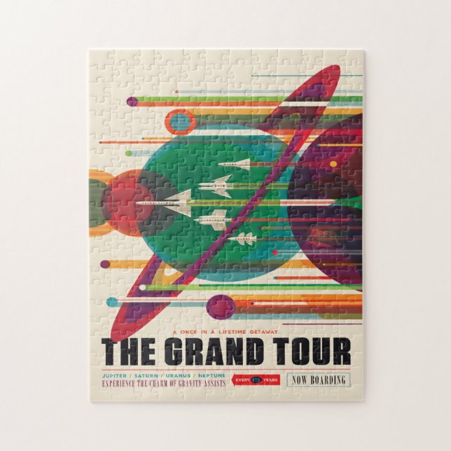 Puzzle Annonce Voyage Sci-Fi, Le Grand Tour (Vertical)