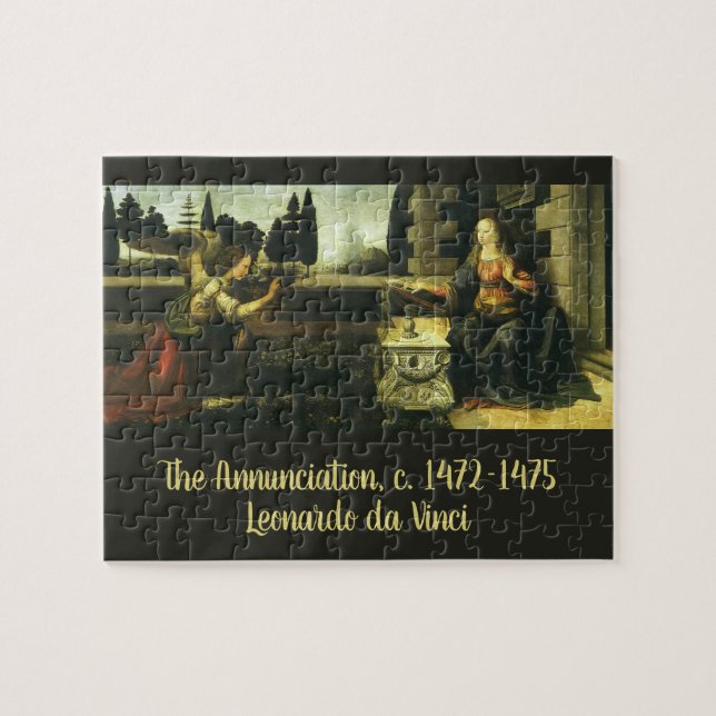 Puzzle Annunciation of the Lord by Leonardo da Vinci (Horizontal)