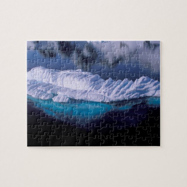 Puzzle Antarctique, baie du Paradis. Iceberg dans cristal (Horizontal)