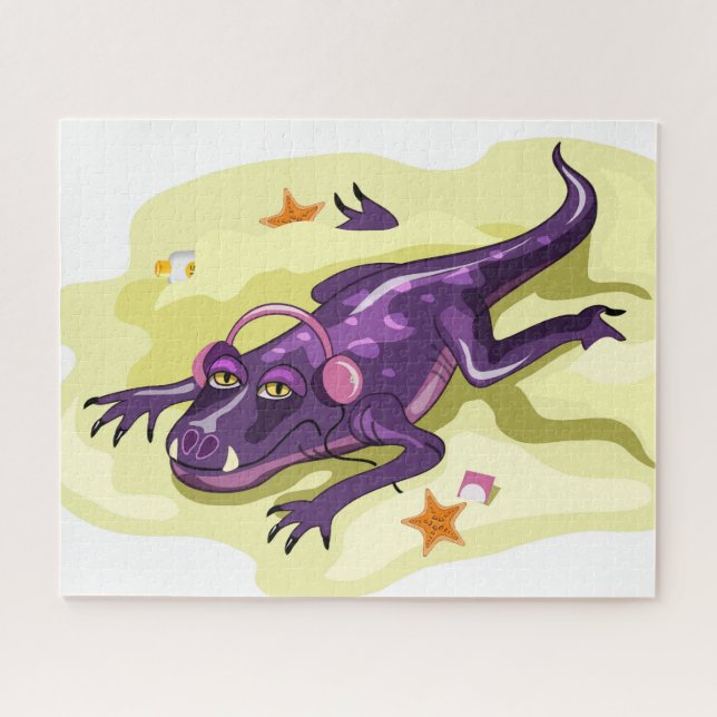 Puzzle Anteosaurus Bain De Soleil Avec Casque. (Horizontal)