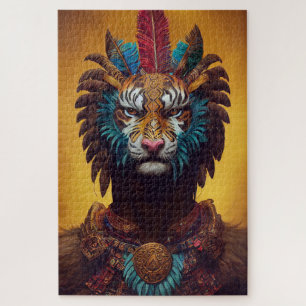Puzzle anthropomorphique de tigre