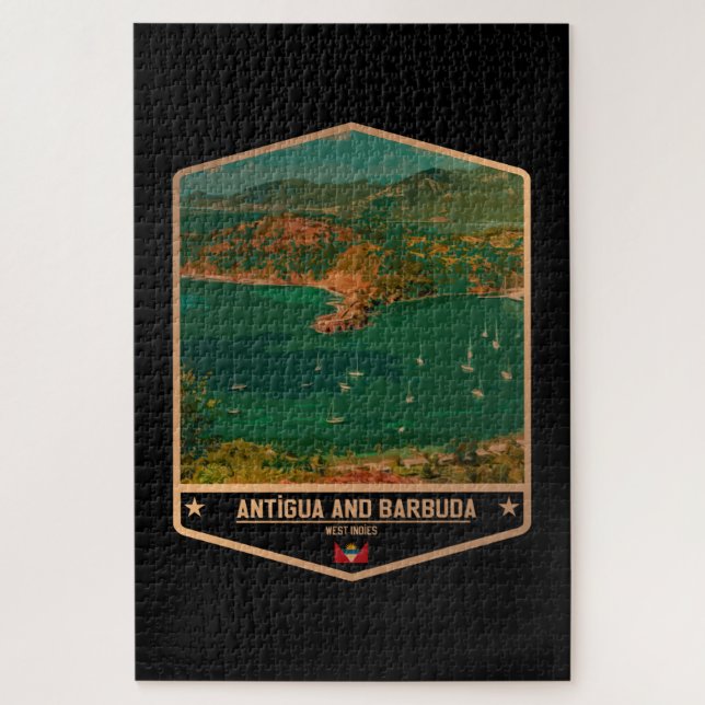 Puzzle Antigua-et-Barbuda (Vertical)