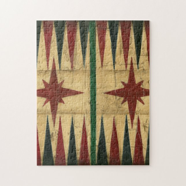 Puzzle Antique Backgammon Game Board par Ethan Harper (Vertical)