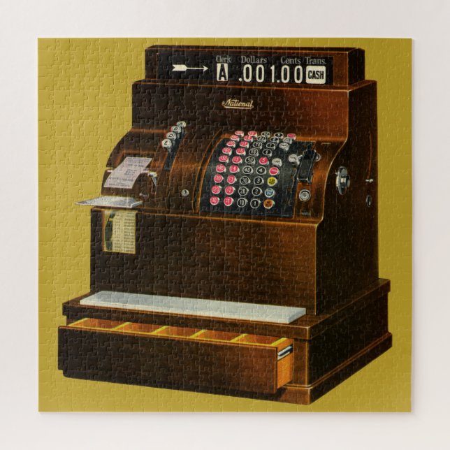 Puzzle Antique caisse enregistreuse, commerce de détail V (Vertical)