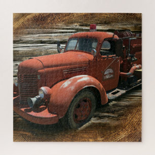 Puzzle Antique Fire Truck Vintage Fire