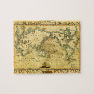 Puzzle Antique Historique Ancien Monde Atlas Continents