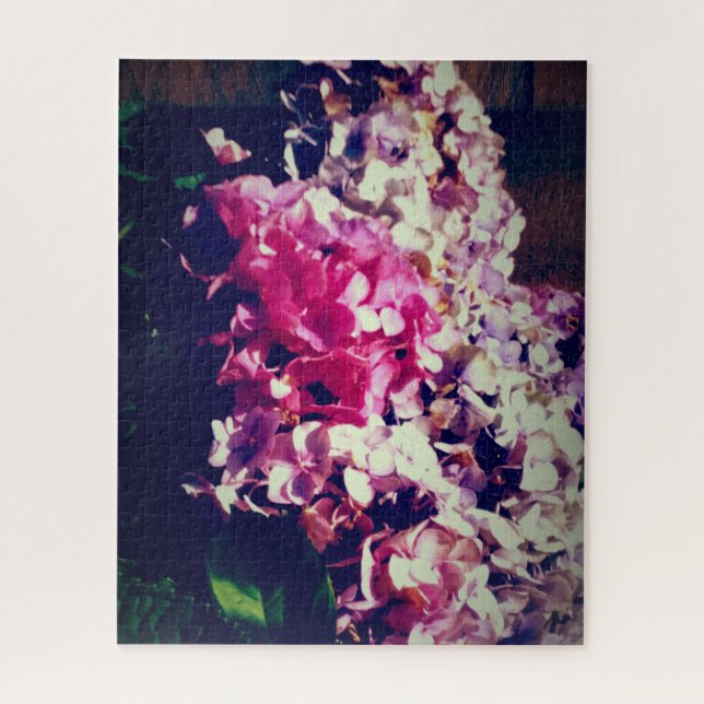 Puzzle antique hydrangea amour (Vertical)
