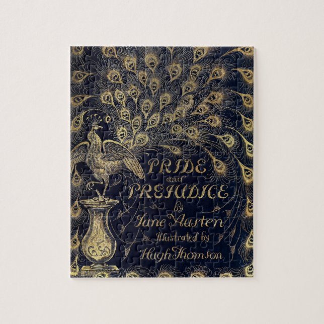 Puzzle Antique Jane Austen Fierté et préjugé Peacock (Vertical)