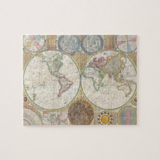 Puzzle Antique Vintage carte du monde