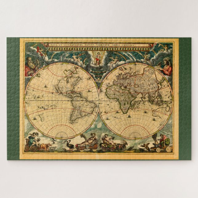 Puzzle Antique World Map - 1664 (Horizontal)