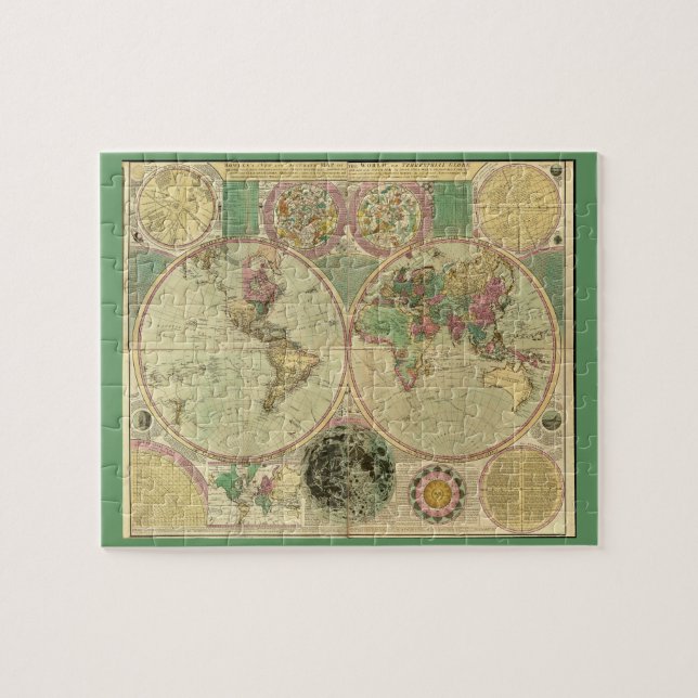 Puzzle Antique World Map by Carington Bowles, environ 178 (Horizontal)