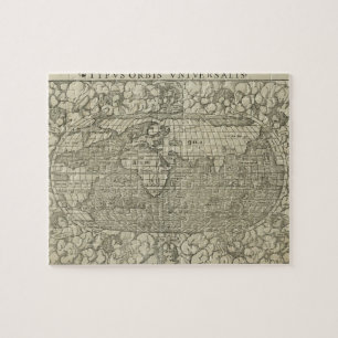 Puzzle Antique World Map by Sebastian Münster aux environ