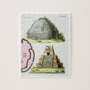 Puzzle Antiquités d'Amérique centrale, détail du pyrami