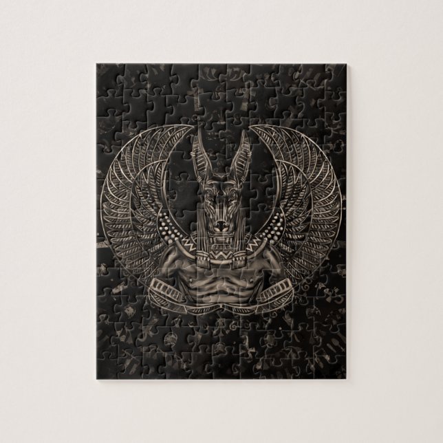 Puzzle Anubis - sépia égyptienne de Dieu (Vertical)