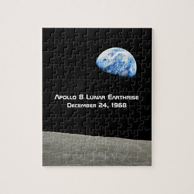 Puzzle Apollo 8 Lunar Earthrise 50e Anniversaire (Vertical)