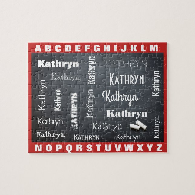 Puzzle Apprentissage de l'enfant pour le nom de l'orthogr (Horizontal)