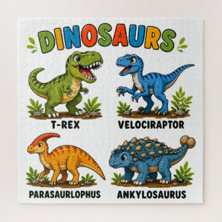 Puzzle Apprentissage des espèces de dinosaures pour les e