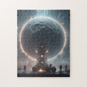 Puzzle Après la longue nuit, la pleine lune commence à re