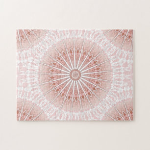 Puzzle Apricot Mandala