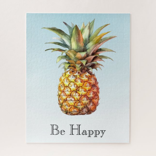 Puzzle Aqua Ombre Joyeux Ananas Tropical (Vertical)