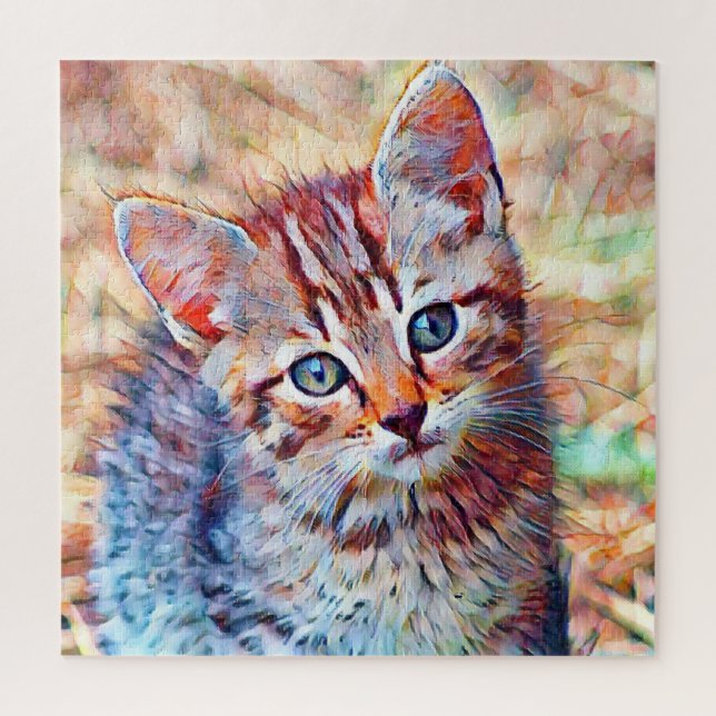 Puzzle aquarell kitten (Vertical)