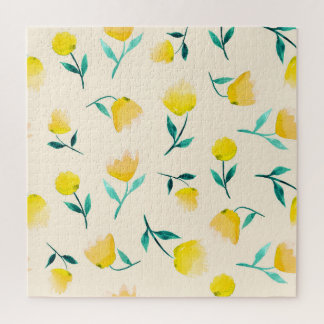 Puzzle Aquarelle Abstrait Motif de pivoine florale