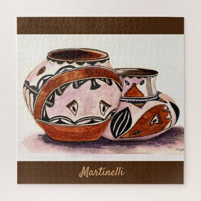Puzzle Aquarelle baptisée Aquarelle Apparence art poterie (Vertical)