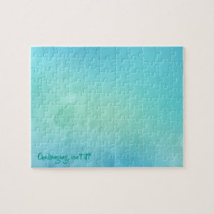 Puzzle aquarelle bleue frustrant