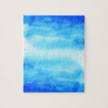 Aquarelle bleue Ombre