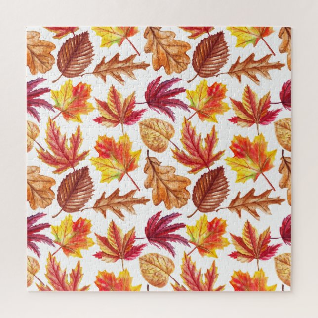 Puzzle Aquarelle botanique d'automne, composition transpa (Vertical)