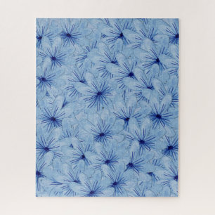 Puzzle Aquarelle Bouquet de fleurs sauvages bleues