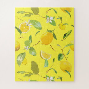 Puzzle Aquarelle Citron & Feuilles 4